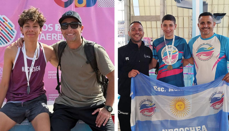 El atletismo y la natación adaptada le aportaron cuatro medallas a Necochea en los Juegos Bonaerenses