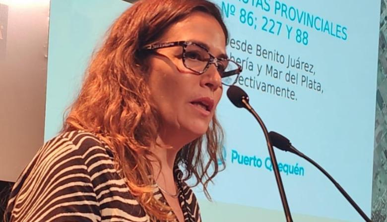 Jimena López, participó del panel "Cuadro de situación de los puertos públicos"