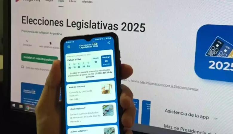 Ya está disponible la app “Elecciones Legislativas 2025” para seguir los resultados desde el celular