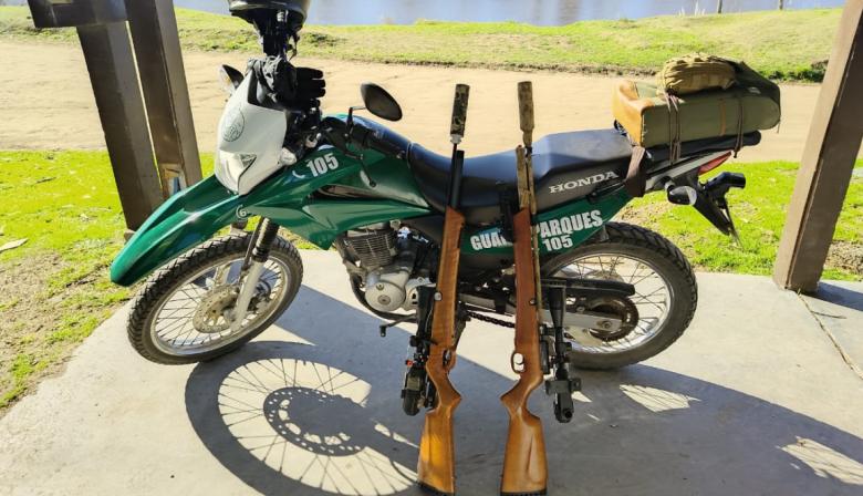 Preocupante: Secuestraron rifles en la ribera y se enfatiza en que la caza está prohibida