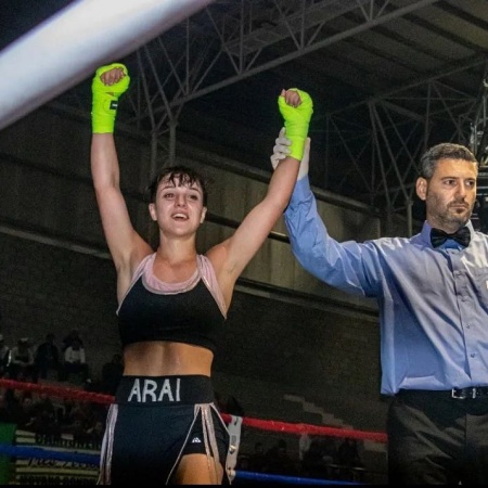 La boxeadora necochense Araí Leoz peleará este sábado en el Polideportivo Municipal