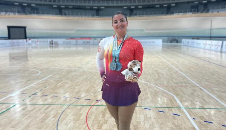 Patinaje artístico: doble medalla para Gimena González Procopio en San Juan
