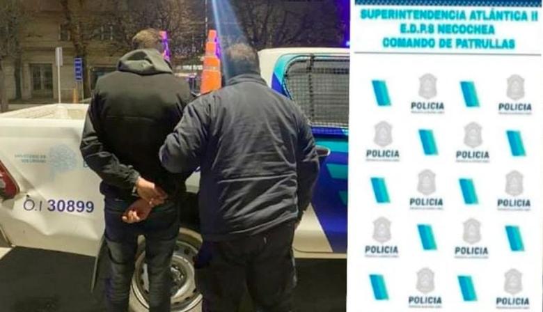 Aprehendido por atacar la puerta del domicilio de su ex pareja