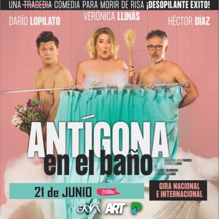 "Antígona en el Baño" llega al Cine Teatro París el 21 de junio