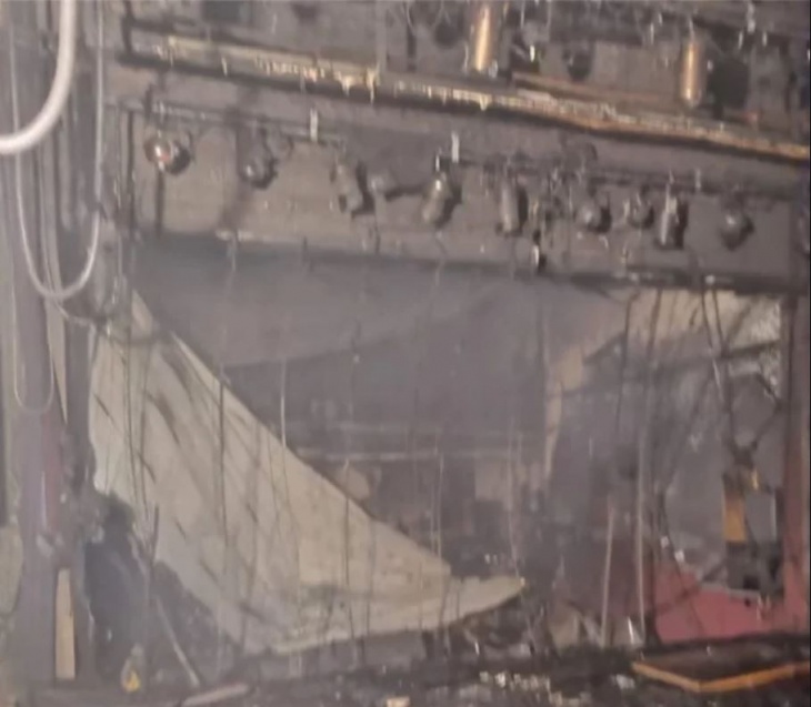 Así quedo el Teatro de San Cayetano