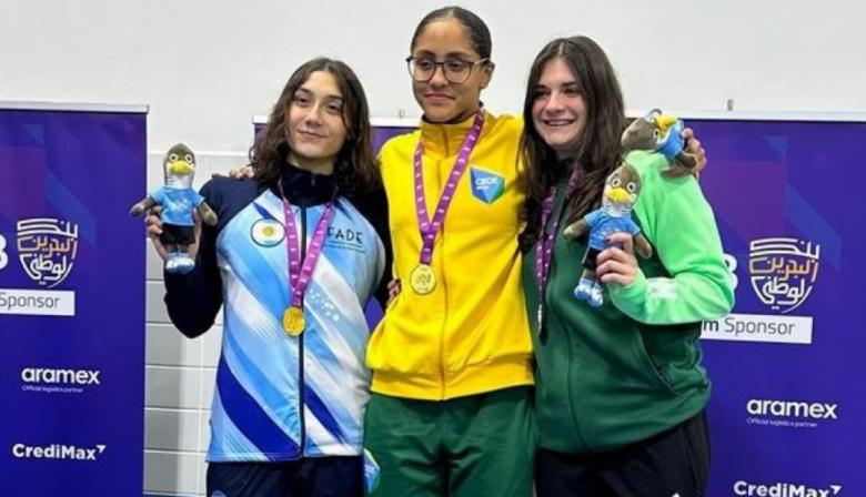 Otro podio para Angiolini en la Gimnasiada de Bahréin