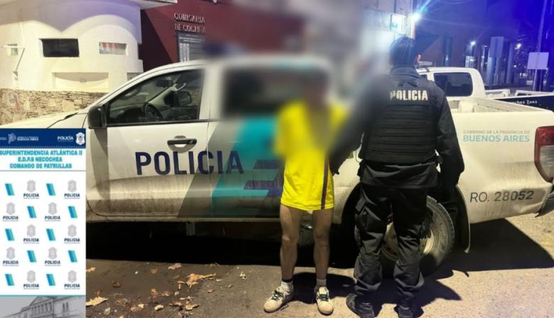 Raid delictivo en Necochea: robos, persecución y un detenido