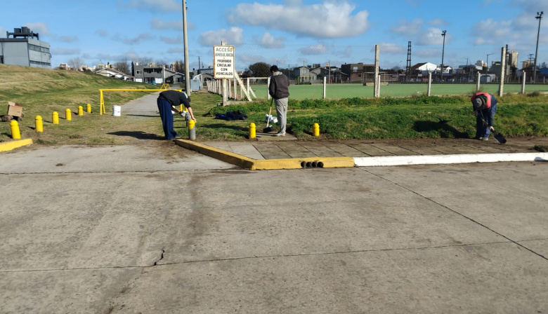 Realizaron trabajos de mantenimiento y reparaciones en todo el predio del Polideportivo