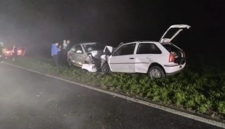 Grave accidente en la Ruta 88: seis heridos en un choque frontal en medio de la neblina