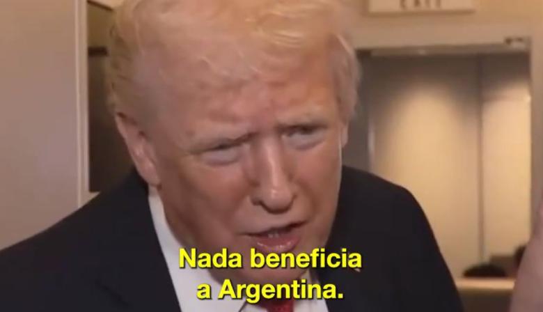 Trump sobre Argentina: “no tiene dinero, no tiene nada y está luchando fuerte para sobrevivir"
