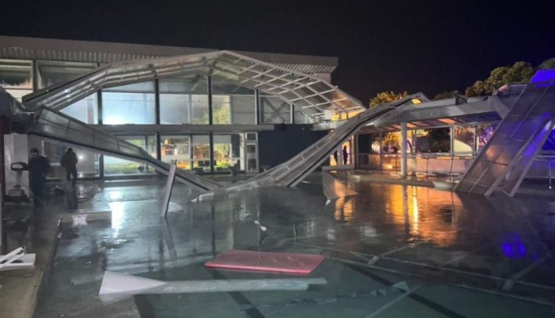 Fuerte temporal en Benito Juárez: voló el techo del hospital, suspendieron clases y sigue la alerta por tormentas