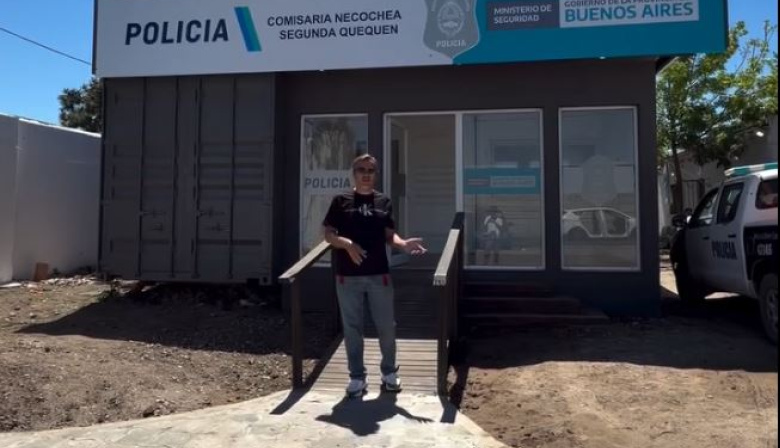 La primera comisaría construida íntegramente con contenedores del país estará en Quequén
