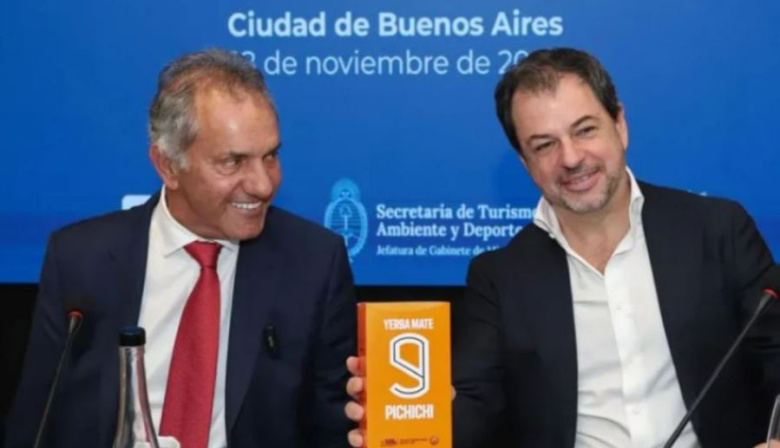 Scioli sorprendió con el lanzamiento de su propia yerba “Pichichi”