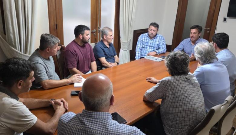El Intendente encabezó una reunión con la Cámara Comercial donde se habló del futuro del Complejo Casino