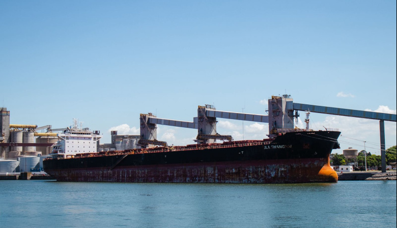 Puerto Quequén afianza su rol exportador con buques de carga completa y fuerte presencia en mercados internacionales