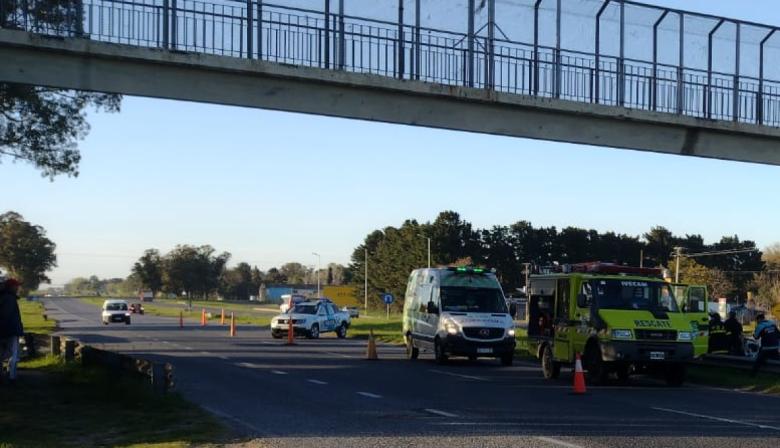 Grave accidente en la Ruta 2: una niña de 14 años fue atropellada y permanece en estado crítico