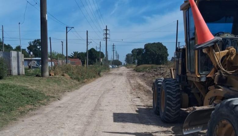 Avanzan los trabajos de mantenimiento urbano en Quequén