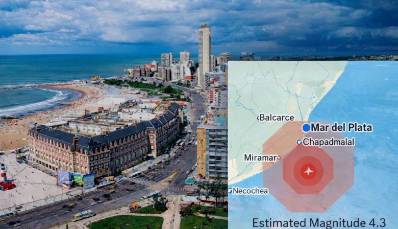 Temblor sorprendió a Mar del Plata y se sintió en varios barrios: lo ubicaron entre Miramar y Chapadmalal