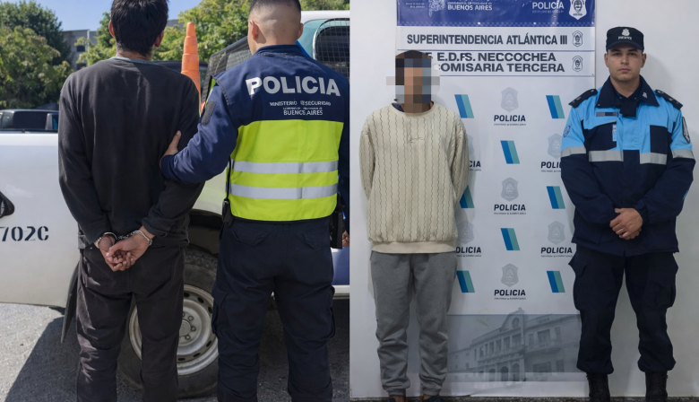 Dos procedimientos policiales en Necochea: intento de hurto frustrado y un conductor aprehendido por resistencia