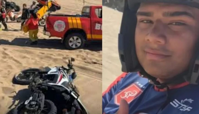 Murió un joven tras un accidente en los médanos durante el Enduro del Verano en Villa Gesell