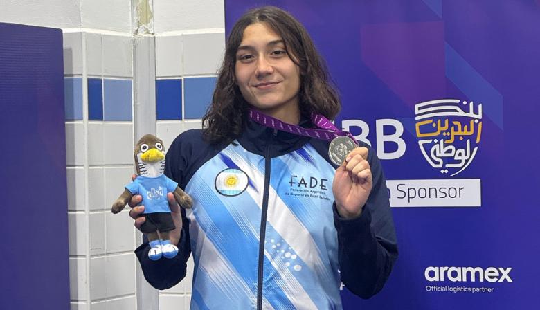 La necochense Guadalupe Angiolini representará a Argentina en los Juegos Suramericanos de la Juventud Panamá 2026
