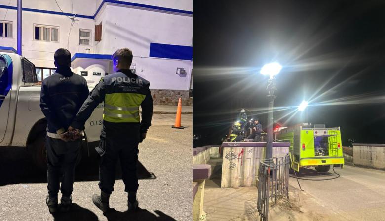 Dos detenidos en Necochea y Quequén: uno por intentar incendiar una garita y otro por robo