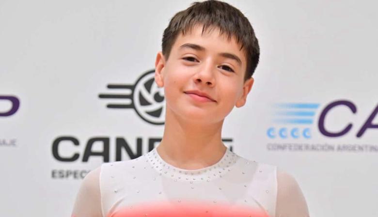 Orgullo necochense: Santiago Alen Alonso se consagró campeón nacional de patinaje artístico