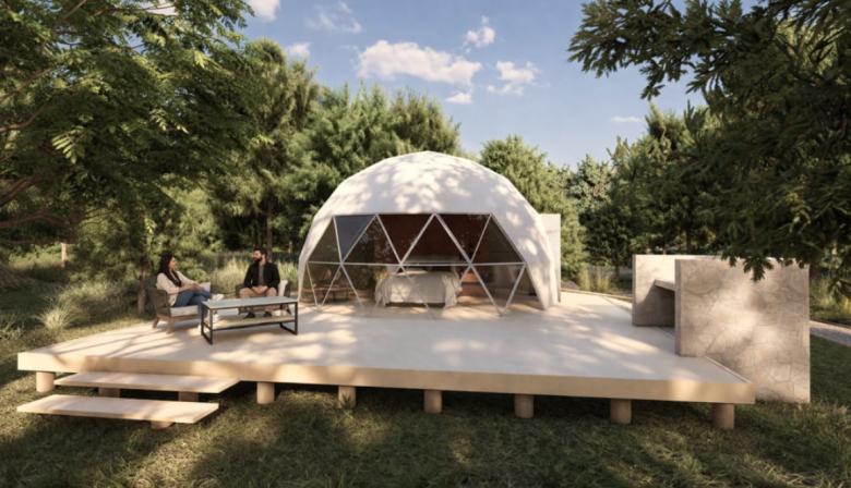 RUNE: en qué consiste el proyecto de glamping que busca instalarse en el sector de campings del Parque