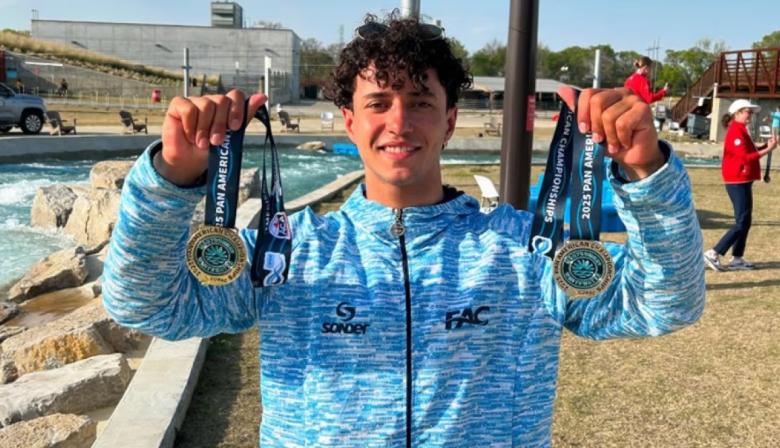Manuel Tripano: el necochense campeón Mundial de canotaje que sueña con los Juegos Olímpicos