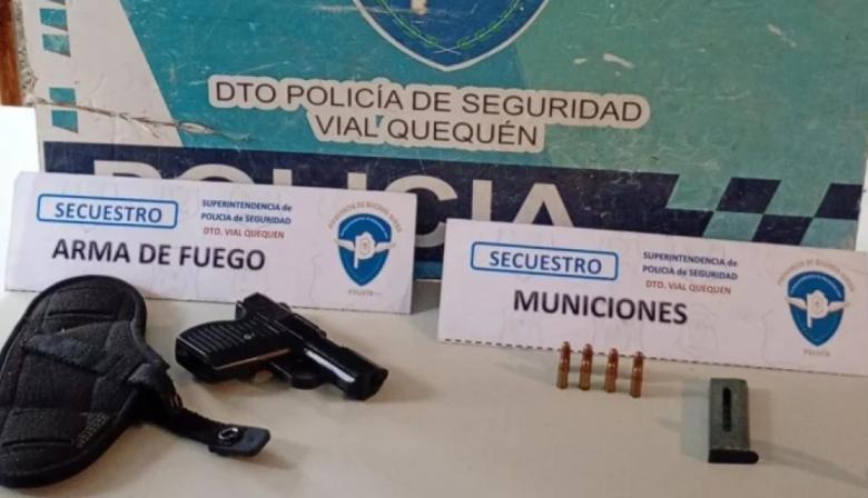 Por segunda vez en 15 días, secuestran un arma de fuego durante un control vehicular en la Ruta 88