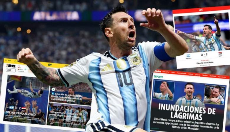 La heroica victoria de Argentina sobre Egipto tuvo repercusión mundial: los títulos más destacados de la prensa