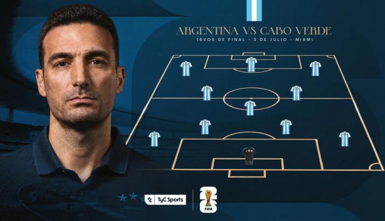 Confirmado el 11 de Argentina para enfrentar a Cabo Verde