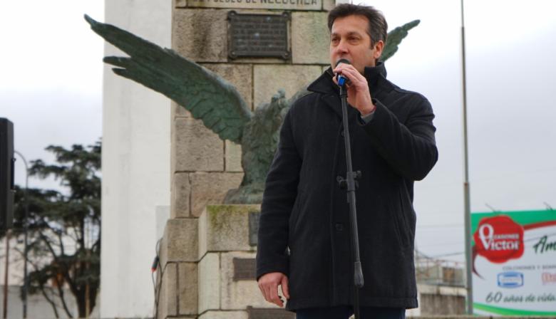 Rojas llamó a construir una Necochea unida y sostuvo que "debemos seguir creciendo con los valores que nos inculcó San Martín"