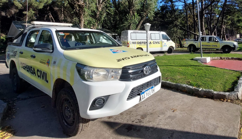 Defensa Civil coordinó un amplio operativo tras el fuerte temporal de viento en Necochea y Quequén