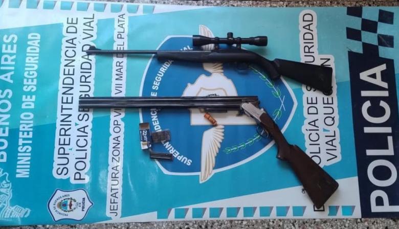 Ruta 86: Aprehenden a un hombre que circulaba con dos armas en su camioneta