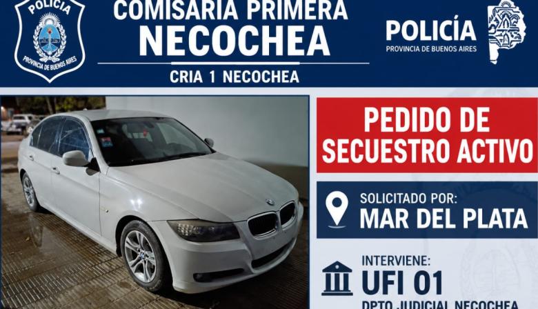 Recuperaron en pleno centro un auto de alta gama robado en Mar del Plata