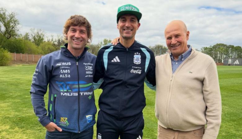 Lionel Scaloni se dio el gusto: recibió al histórico Johnny De Benedictis en el predio de Ezeiza