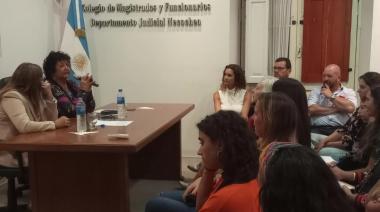 Dora Barrancos habló sobre Justicia y perspectiva de Género en el Colegio de Magistrados