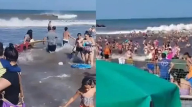El relato de un guardavidas que salvó a cinco personas arrastradas por la ola gigante en la Costa Atlántica
