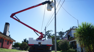 Continúa la modernización del alumbrado público en distintos puntos de la ciudad