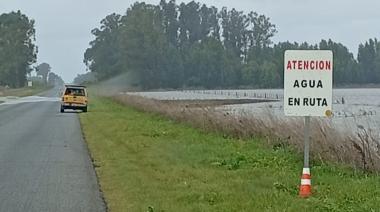 Vialidad Provincial trabaja sobre la Ruta 86 tras el temporal y evalúan un corte preventivo