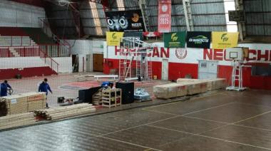 Huracán avanza con la instalación del piso flotante y proyecta un salto para su básquet