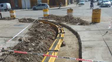 Se realizaron tareas de hormigonado en 61 y 42