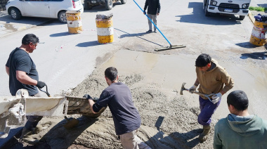 Bacheo urbano: realizaron importantes reparaciones en dos sectores de Necochea