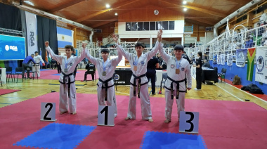 El necochense Rodrigo Colombani se subió al podio en el Taekwon-Do Tour de Tierra del Fuego