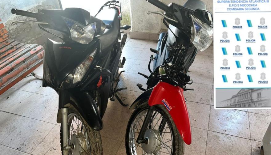 Dos aprehendidos y motos secuestradas durante un operativo policial en Quequén