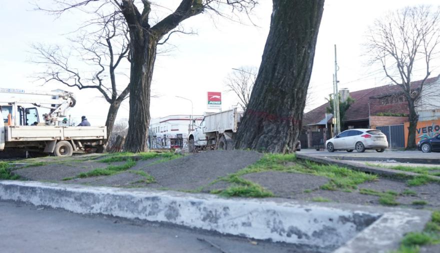 Reacondicionan la dársena de estacionamiento en la Av. 59 entre 44 y 46