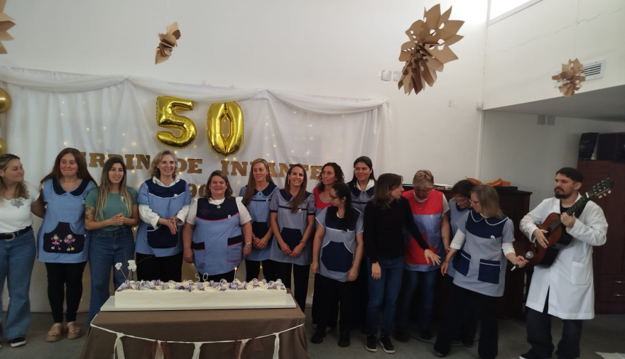 La Municipalidad acompañó el 50º aniversario del Jardín N° 908 “Almirante Guillermo Brown”