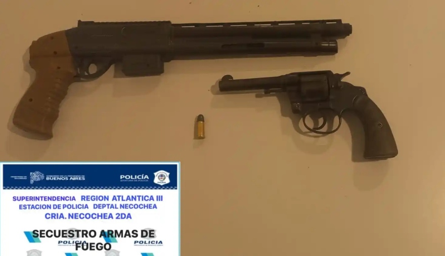 Quequén: un allanamiento permitió secuestrar armas de guerra y desbaratar un punto de venta de droga