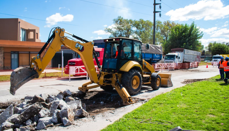 Inician obras en Avenida Almirante Brown: mejorarán un acceso clave al Puerto Quequén